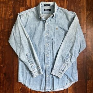 Polo Ralph Lauren Button Down Denim Jean Shirt